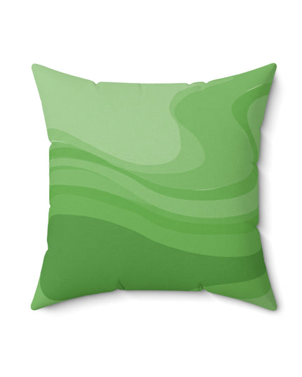 Greenie Meanie Wavey 18" x 18" Faux Suede Square Pillow