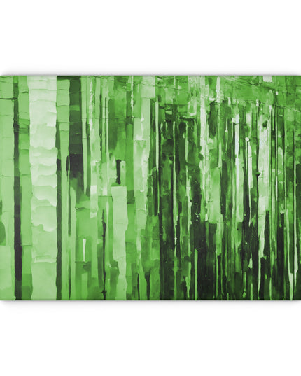 Striped Mint 11" x 15" Glass Cutting Board
