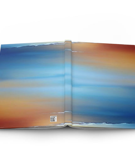 Blue Sea Red Orange Fog 5.75" x 8" Hardcover Journal Matte with 150 lined pages