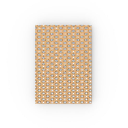 Tan Sunset Star-crossed Bodies Hard Backed Journal with 128 blank pages, 5.2" x 7.4"