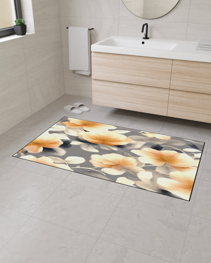 Soft Blossom Floral Bunch Heavy Duty Floor Mat, 36" x 60"