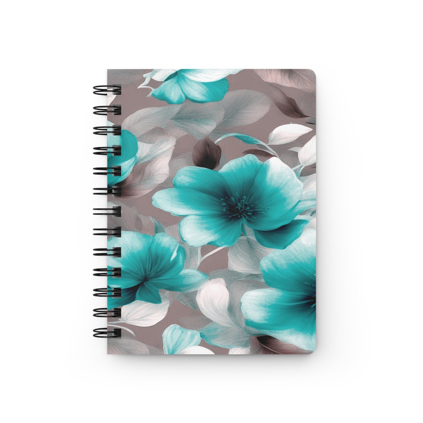 Tif Green Gray Floral Bunch Bound Journal, 5" x 7" 150 pages