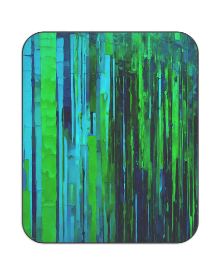 Striped Blue Green 61" × 51" Picnic Blanket