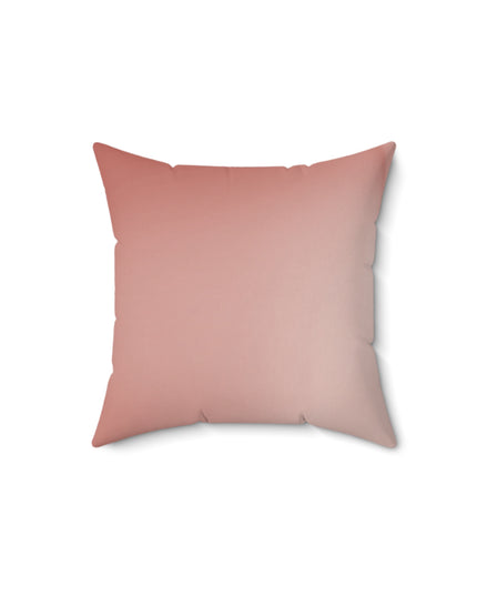 Rose Red Fade 14" x 14" Faux Suede Square Pillow