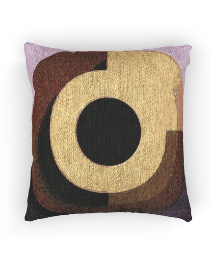Golden Eyepiece Woven Pillow, 17" x 18"