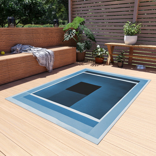 Blue Shadow Outdoor Rug, 60" x 84"