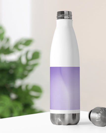 Power Purple Fade 20oz Insulated White Water Bottle