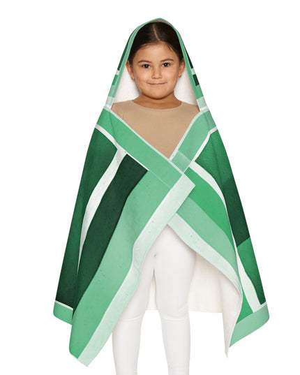 Mint Shadow Youth Hooded Towel, 24" x 48"