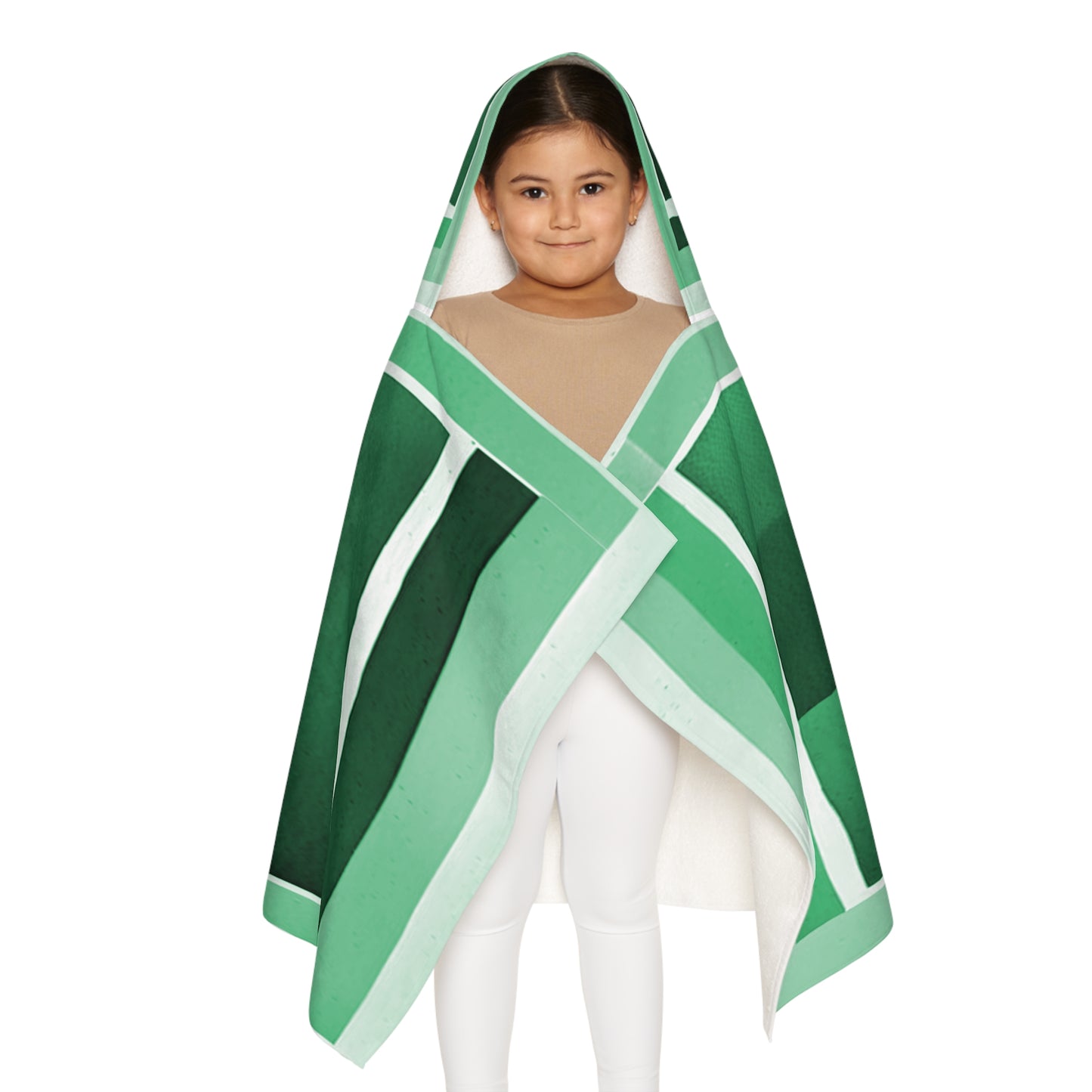 Mint Shadow Youth Hooded Towel, 24" x 48"