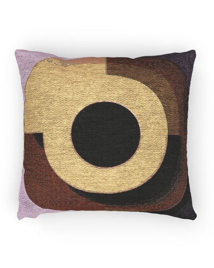 Golden Eyepiece Woven Pillow, 17" x 18"