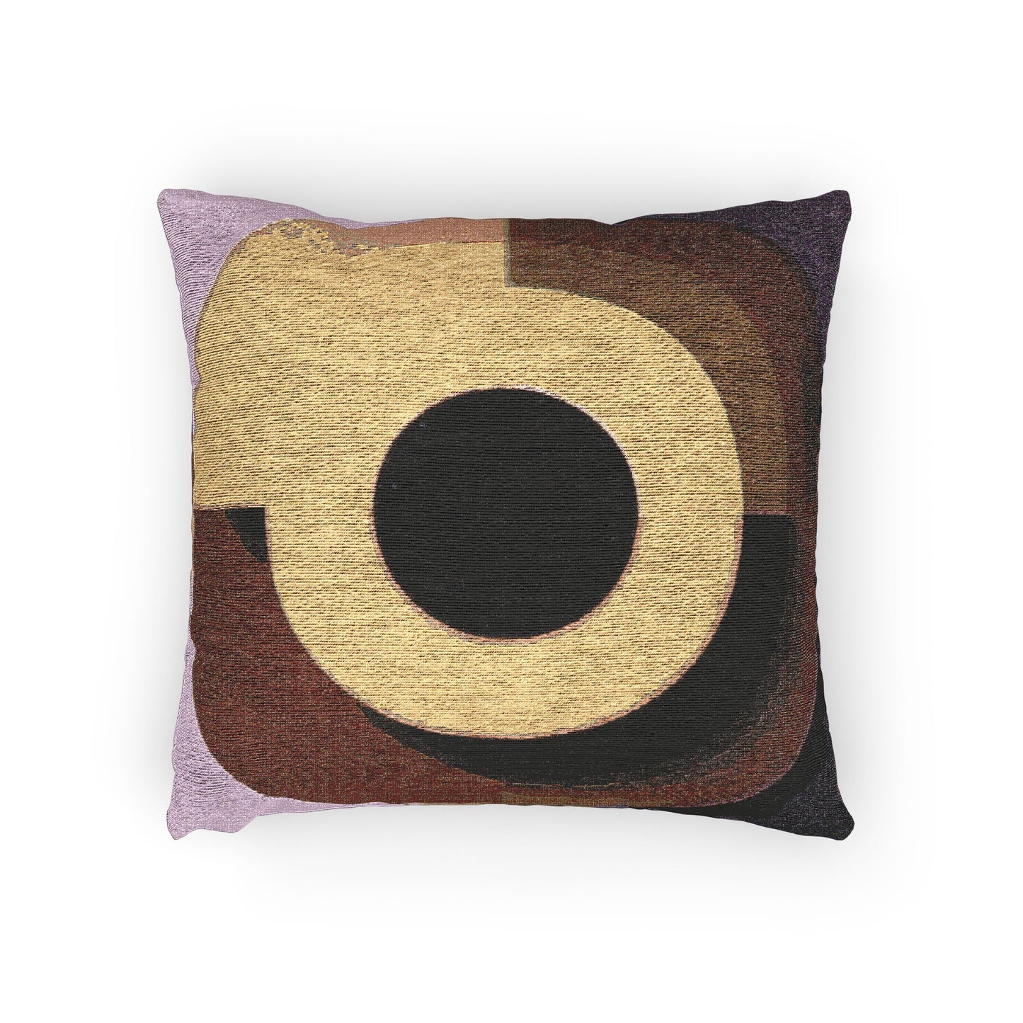 Golden Eyepiece Woven Pillow, 17" x 18"