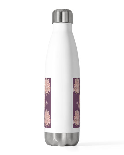 Pink Floral Butterflies 20oz Insulated Water Bottle