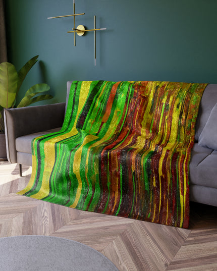 Striped Beta 50" x 60" Crushed Velvet Blanket