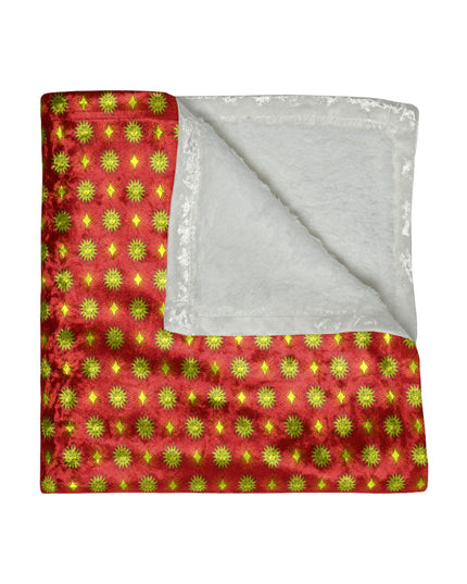 Late Evening Star-crossed Bodies Crushed Velvet Blanket, 50" x 60"