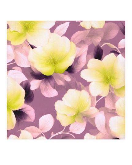 Lemon Blossom Floral Bunch Face Towel, 13" x 13"