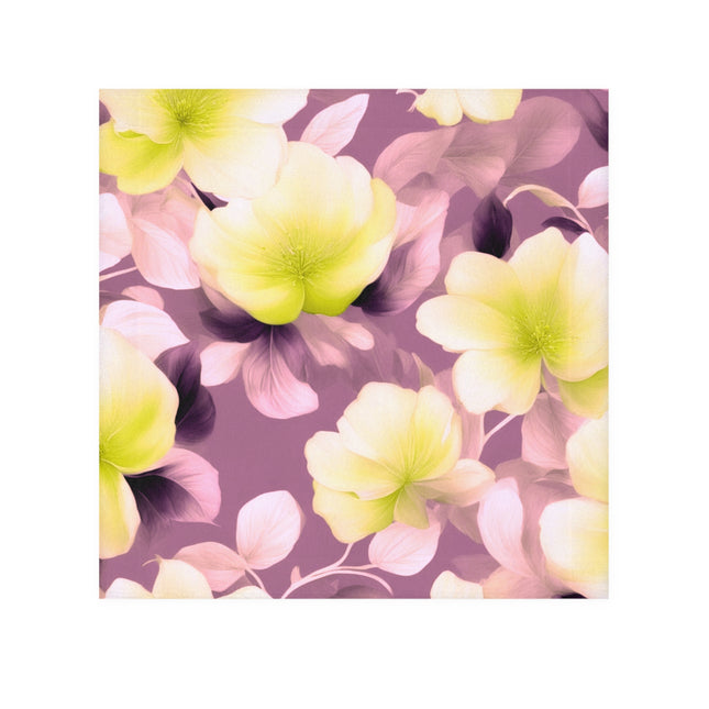 Lemon Blossom Floral Bunch Face Towel, 13" x 13"