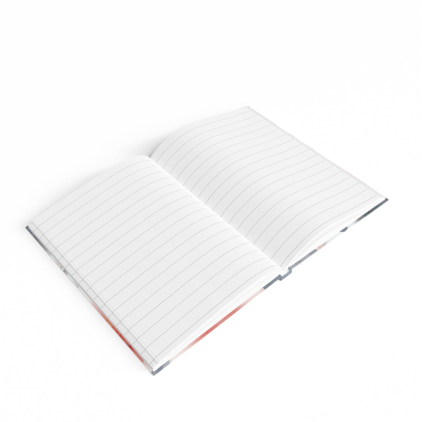 Red Blossom Floral Bunch Journal - 128 Ruled Line pages, 5" x 7"