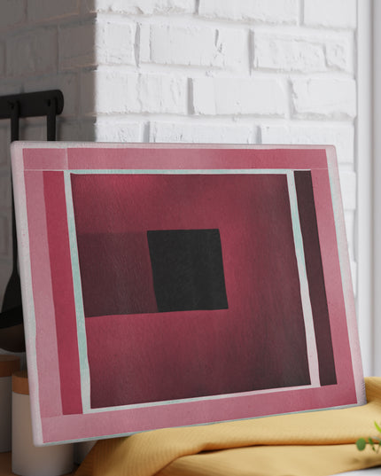Red Shadow Glass Cutting Board, 11" x 15"