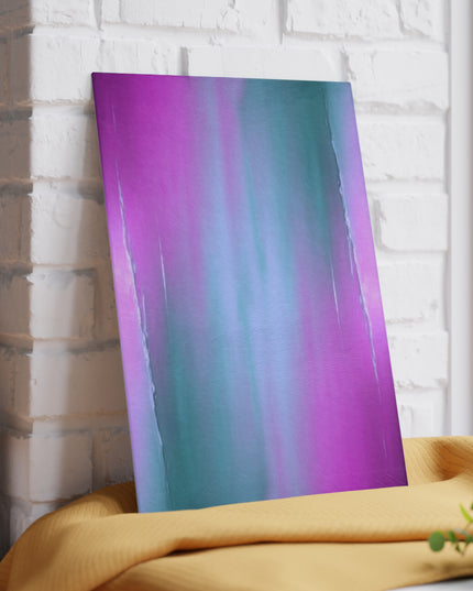 Dark Blue Green Sea Purple Fog 8" x 11" Glass Cutting Board