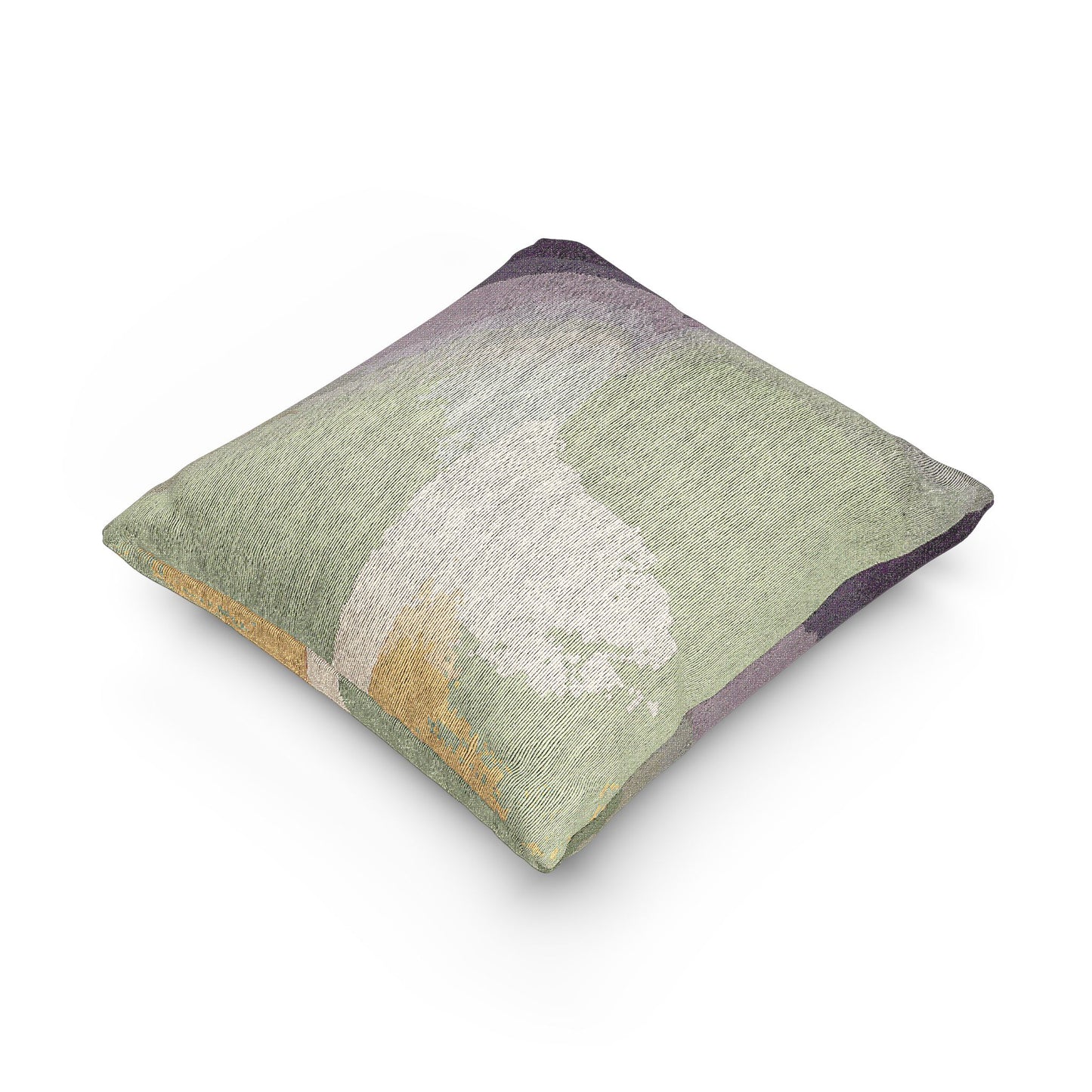 Purple Golden Fade Woven Pillow, 17" x 18"