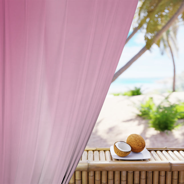 Pink Blush Fade Window Curtain, 50" x  84", blackout