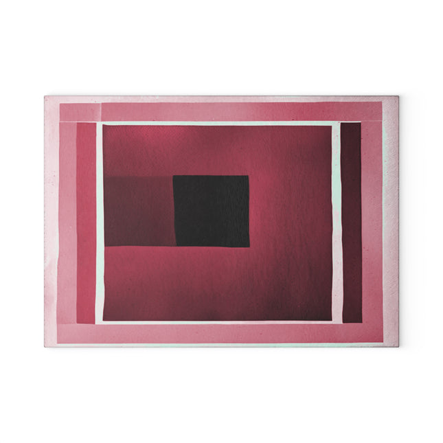 Red Shadow 8" x 11" Glass Cutting Board