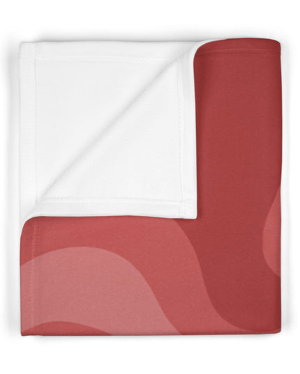 Power Red Wavey Soft Fleece Baby Blanket, 30" x 40"