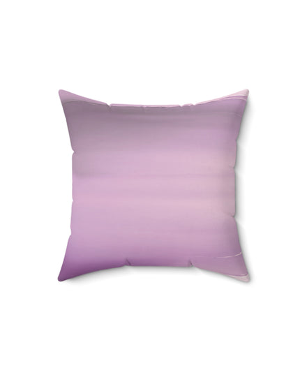 Dark Pink Sea Amethyst Fog 14" x 14" Faux Suede Square Pillow