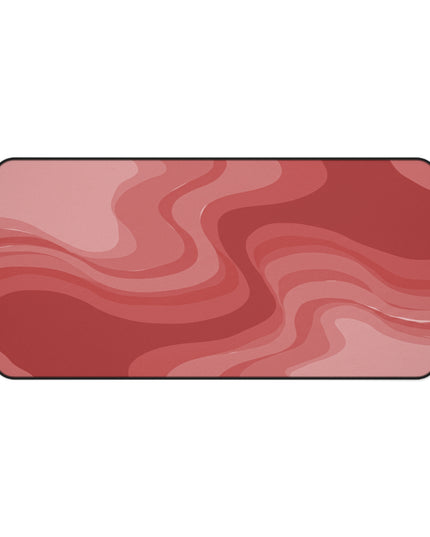 Power Red Wavey 16" x 32" Desk Mat