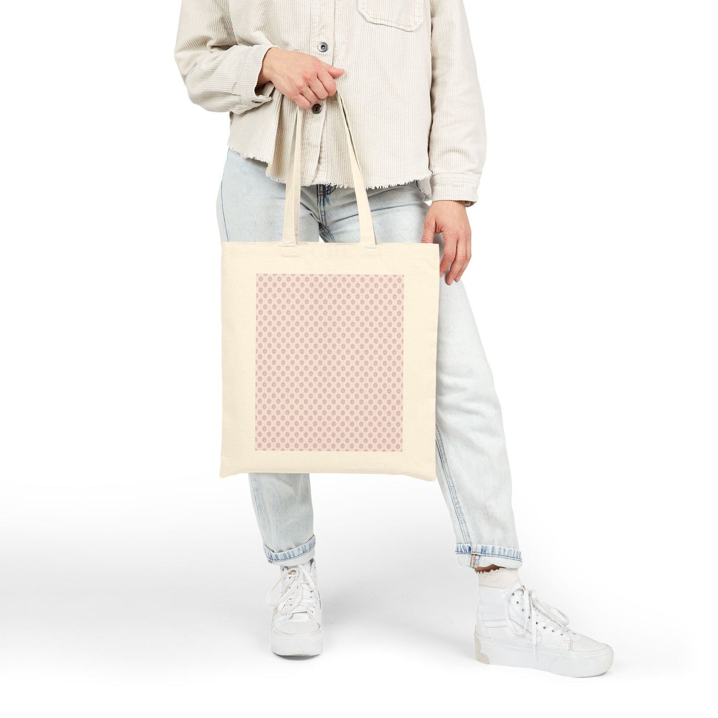 Pink Mornings Star-crossed Bodies Cotton Canvas Tote Bag