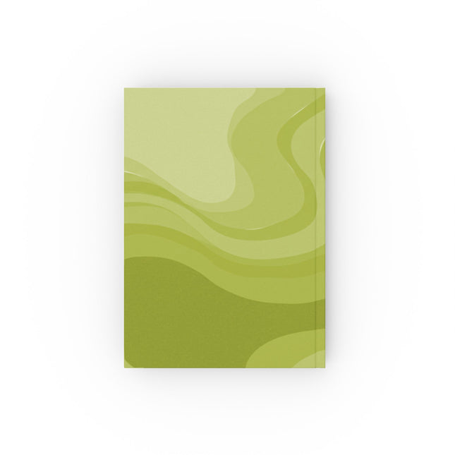Lemon Wavey 5.2" x 7.4" Hard Backed Journal with 128 blank pages