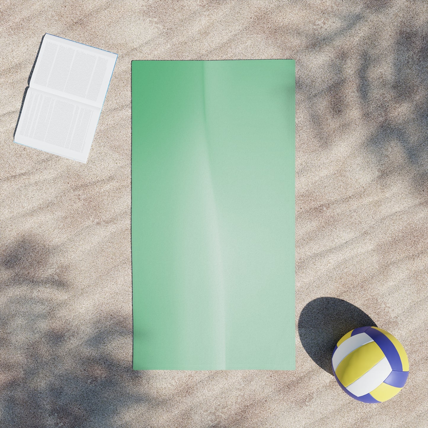 Mint Fade Beach Towel, 24" x 44"