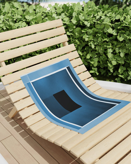 Blue Shadow Beach Towel, 18" x 27"