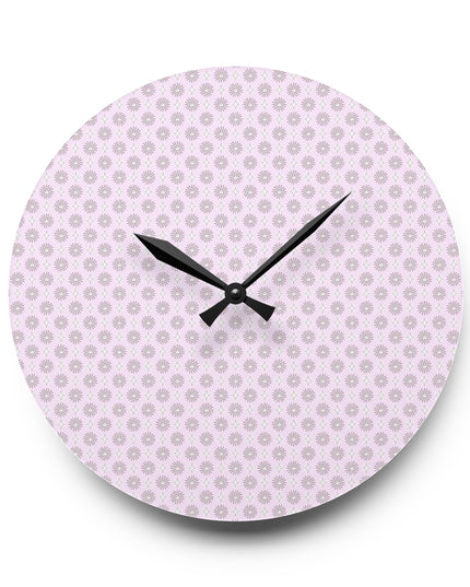 Pink Mornings Star-crossed Bodies Acrylic Wall Clock, Round or Square, 10.75" x 10.75"