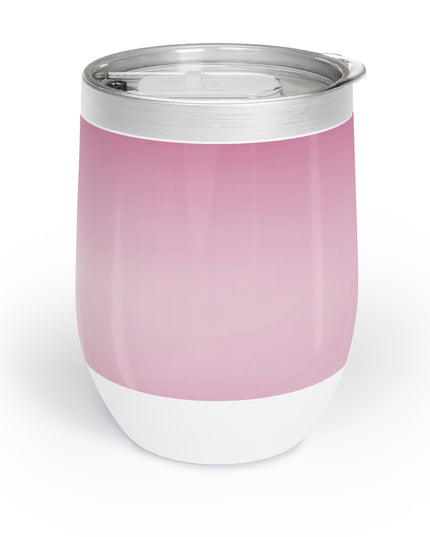 Pink Blush Fade 12 oz Chill Wine Tumbler