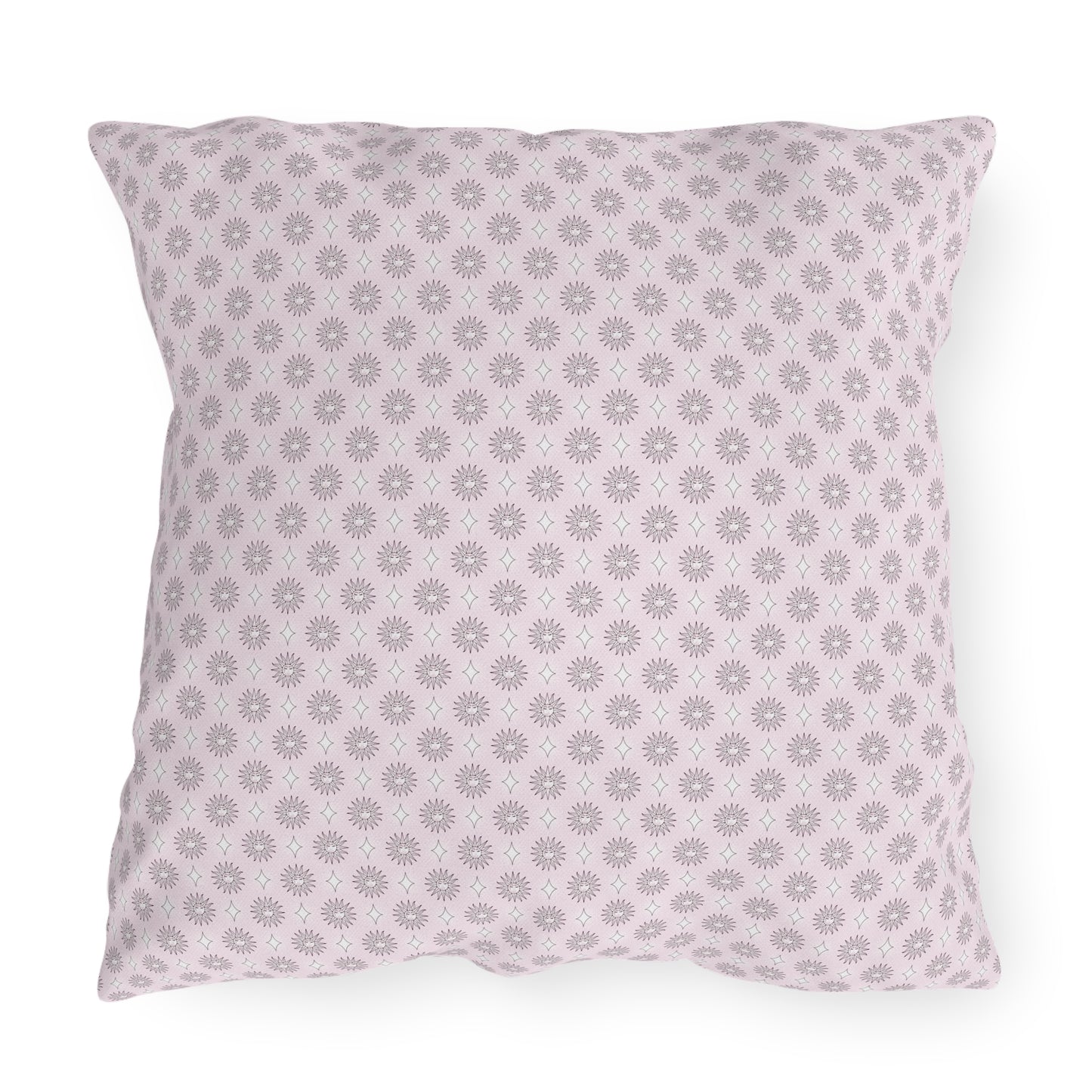 Pink Mornings Star-crossed Bodies 20" x 20" Outdoor Pillows