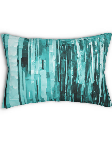 Striped Tif Spun Polyester Lumbar Pillow, 20" x 14"