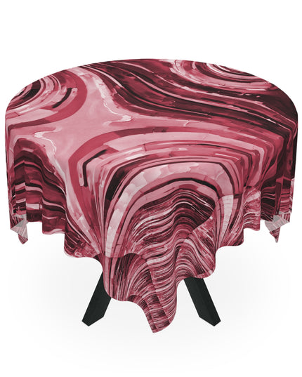 Uzi Spiral Ruby Tablecloth, 55" x 55"