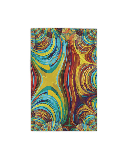 Uzi Spiral Alpha Beach Towel, 18" x 27"