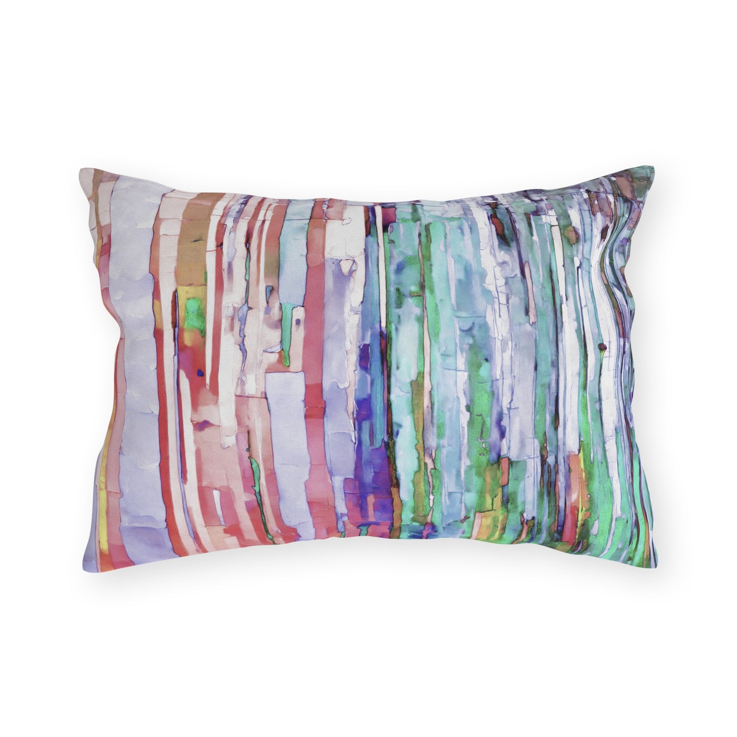 Striped Pastels 20" x 14" Outdoor Pillow