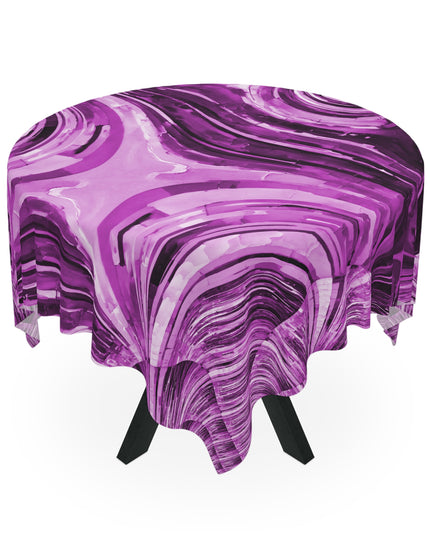 Uzi Spiral Powder Lavender Tablecloth, 55" x 55"