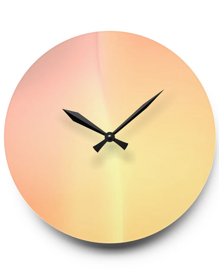 Hot Peach Fade Acrylic Wall Clock, Round or Square, 10.75" x 10.75"