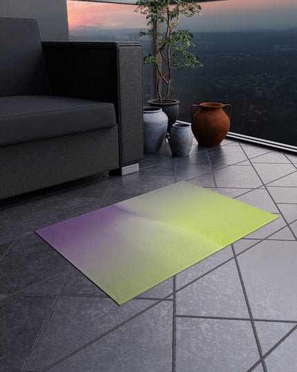 Purple Golden Fade Outdoor Rug, 24" x 36"