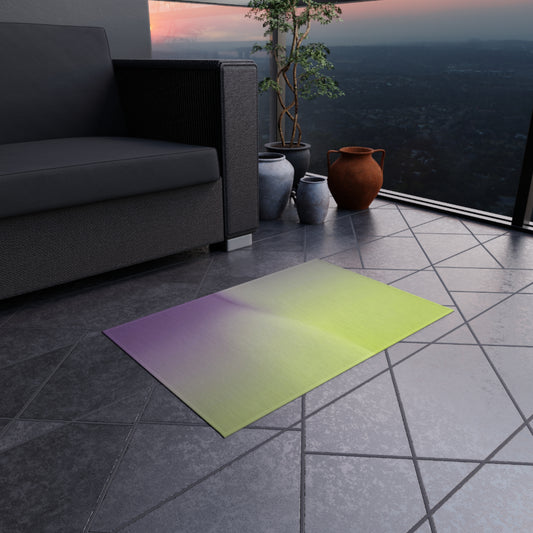 Purple Golden Fade Outdoor Rug, 24" x 36"