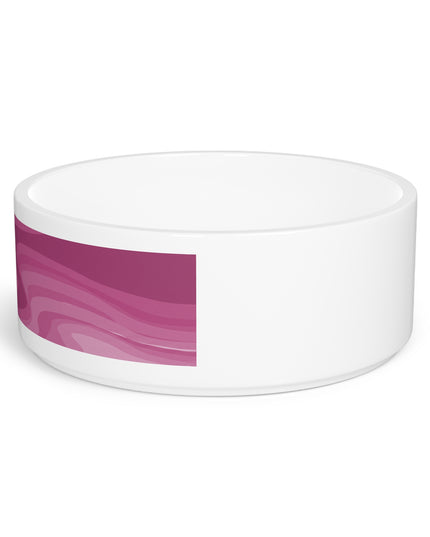 Pinky Mauve Wavey 16 oz Pet Bowl