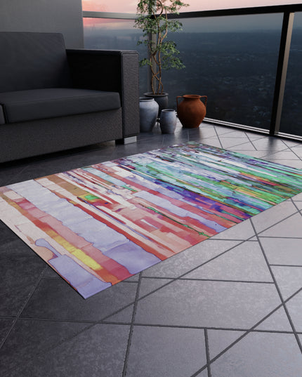 Striped Pastels 48" x 72" Outdoor Rug
