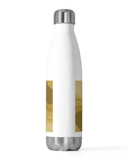 Brown Wavey 20oz Insulated Water Bottle