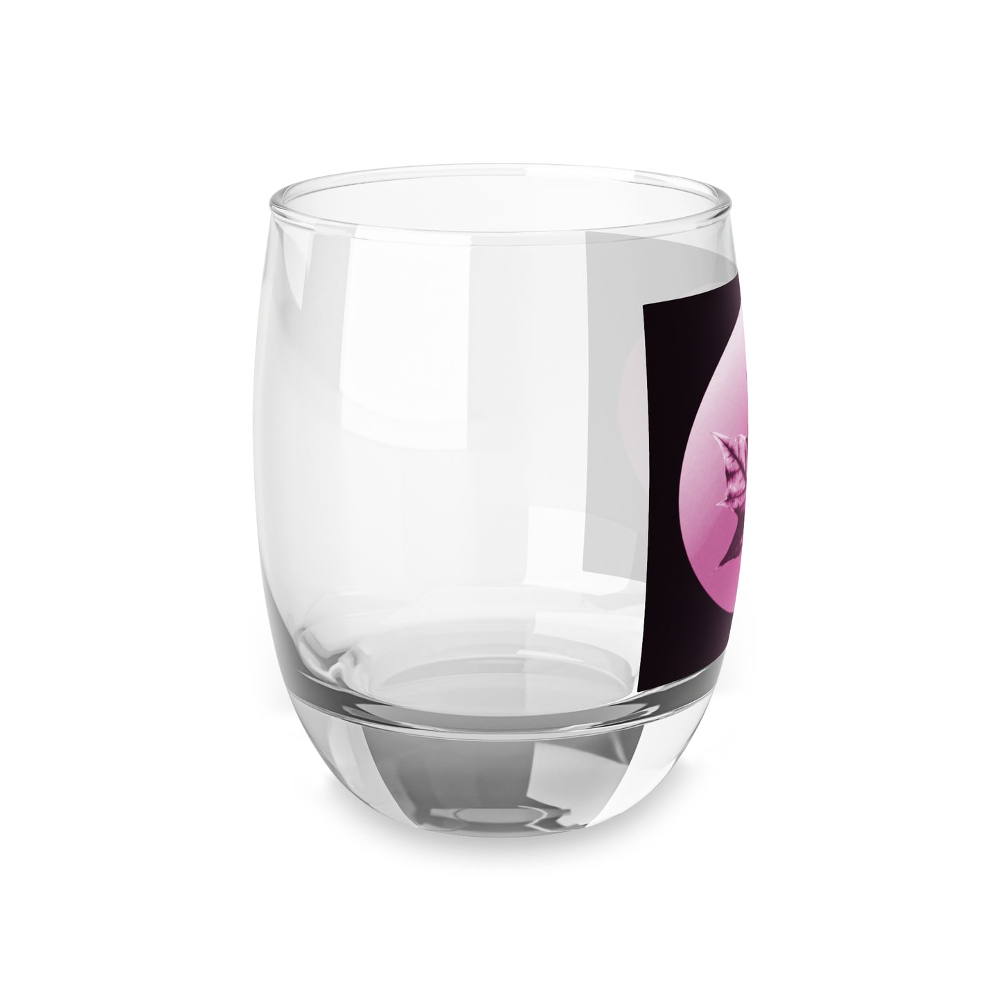 Magenta Maple Leaf Whiskey Glass, 6 oz