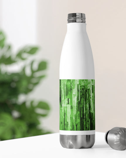 Striped Mint Pastel 20oz Insulated Water Bottle