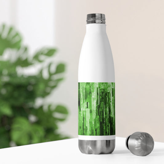 Striped Mint Pastel 20oz Insulated Water Bottle